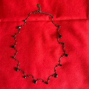 Anne Klein black small necklace.